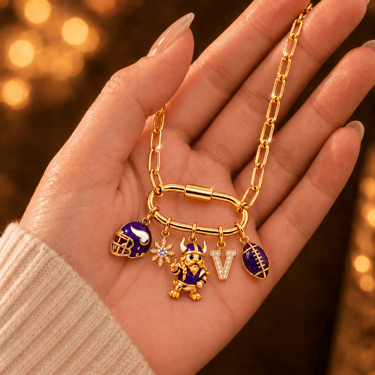 MNVK Solid Gold Chain with Diamond Pendant TMH
