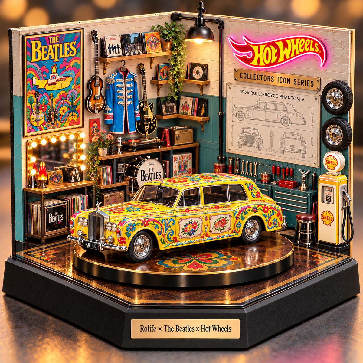 TBE Collectible Car Garage Diorama PNPA