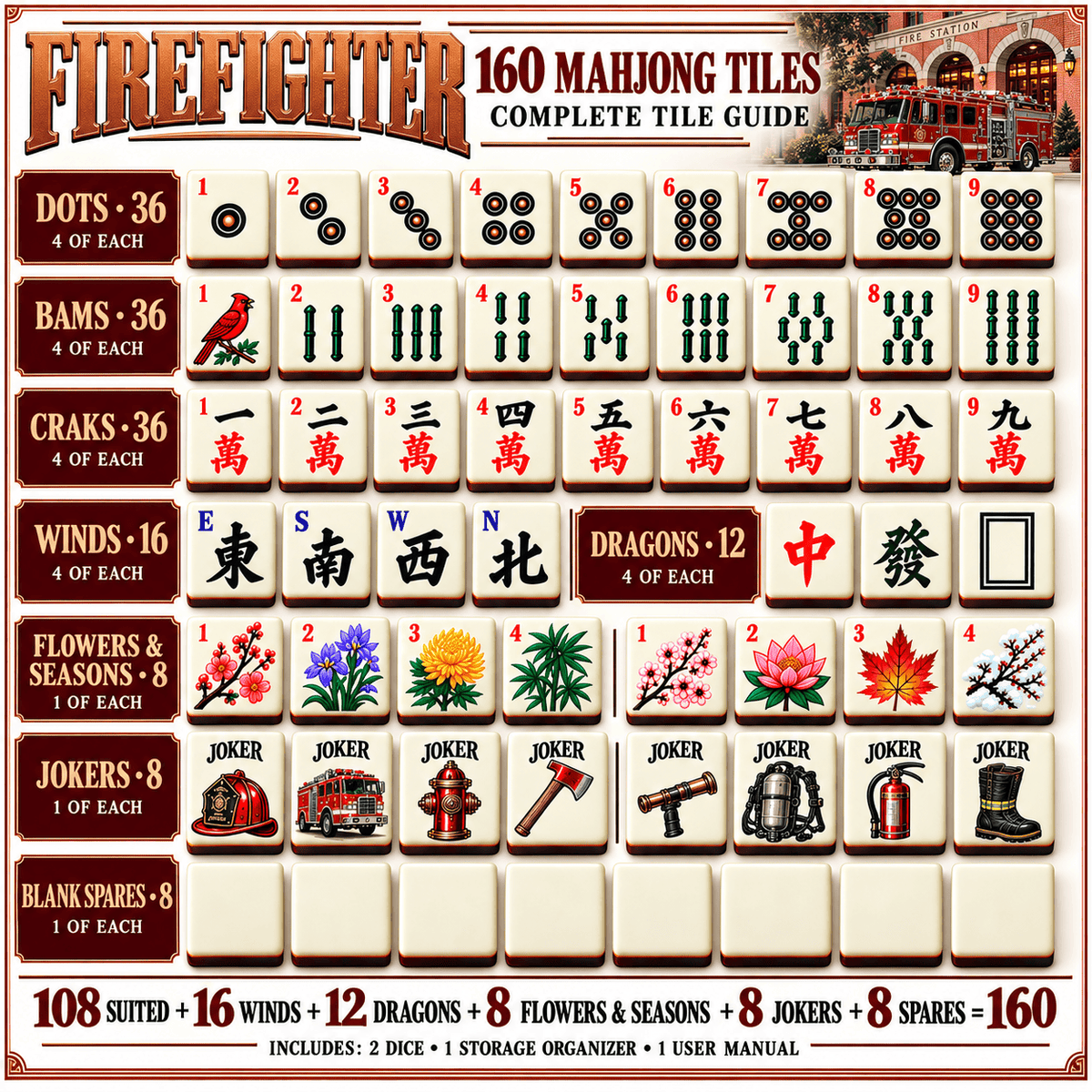 Premium FRFT Mahjong Tiles Set TTMH