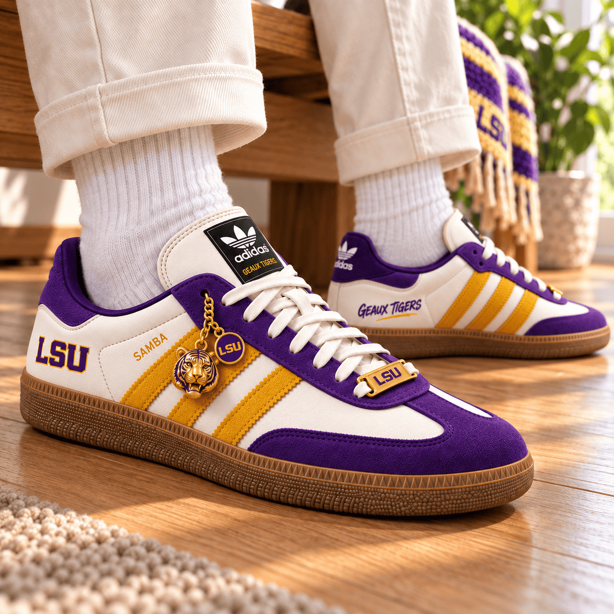 LSU Premium Custom Low-Top Sneakers PNPA