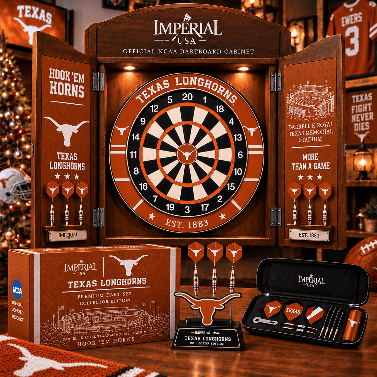 TLH Premium Dartboard Cabinet Set – Wall-Mounted Dart Game PNPA